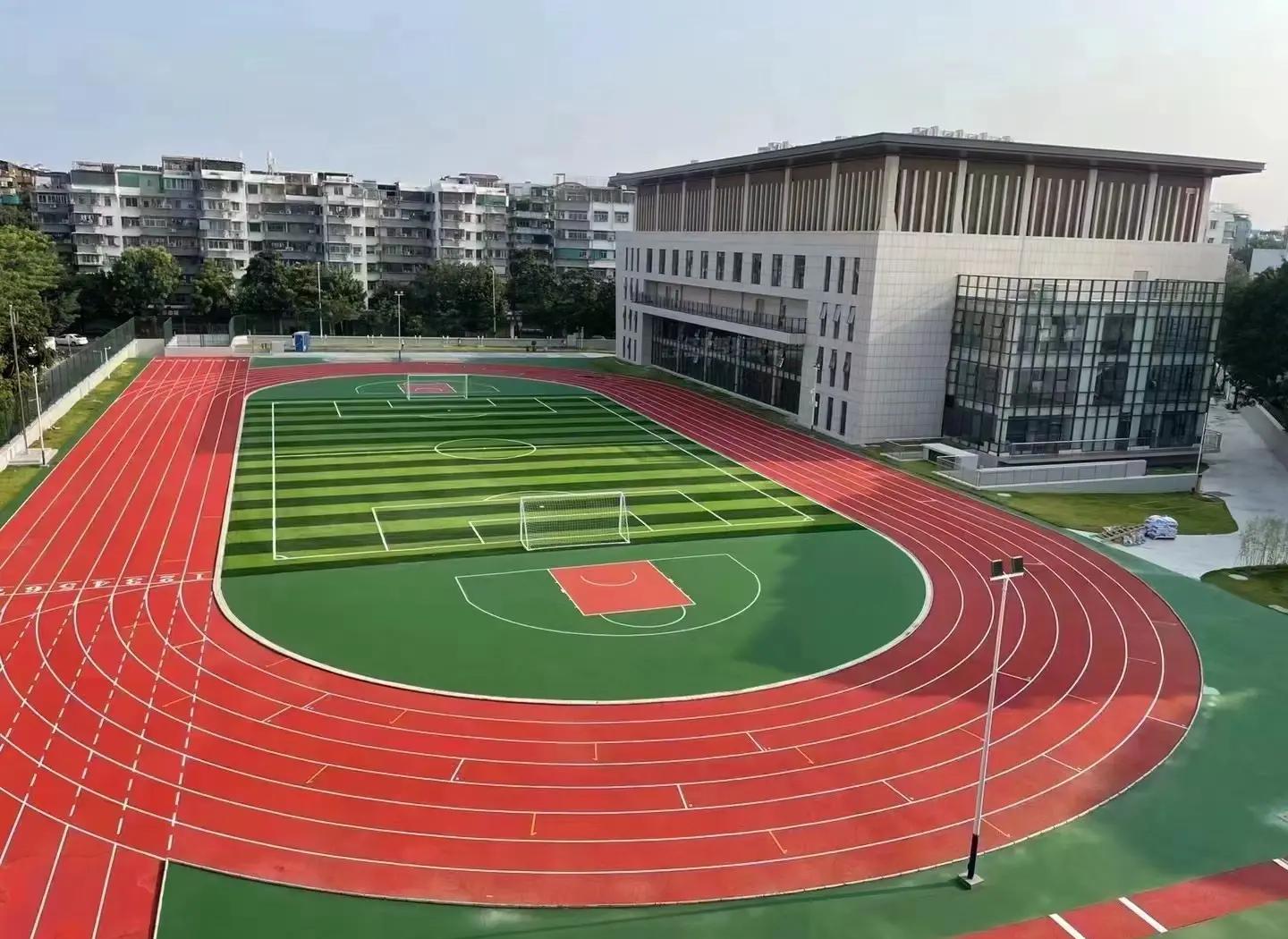 汉中市人造草坪塑胶篮球场 - 厂家